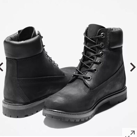 TIMBERLAND® PREMIUM 6-INCH WATERPROOF‎ WOMENS BOOTS BLACK 11M NWT IN BOX - Picture 7 of 14
